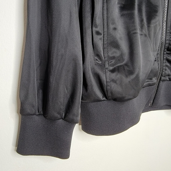 NIKE NFL EAGLES Origins Varsity Jacket Unisex XL‎ Black Cotton Logo Pride Rare - Picture 7 of 15